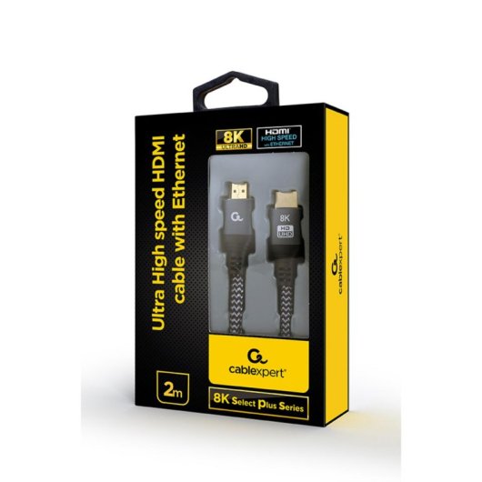 Cable HDMI Gembird CCB-HDMI8K-2M 2m 8K UHD 60Hz HDMI 2.1 Macho/Macho Oro Negro