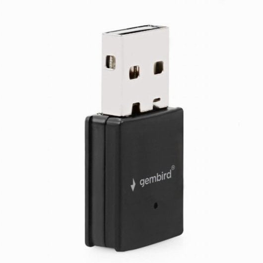 Adaptador USB WiFi Gembird WNP-UA300-01 300Mbps 2.4GHz RTL8192EU Negro