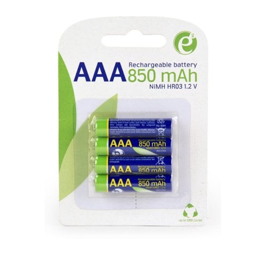 Batería recargable Gembird EG-BA-AAA8R4-01 AAA NiMH 1.2V 850mAh Pack 4 unidades