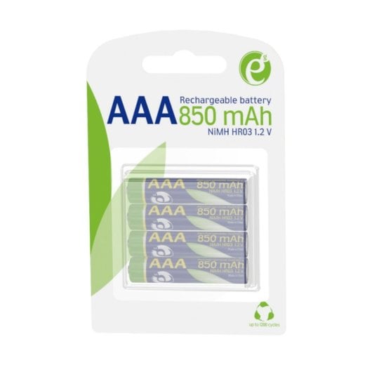 Batería recargable Gembird EG-BA-AAA8R4-01 AAA NiMH 1.2V 850mAh Pack 4 unidades