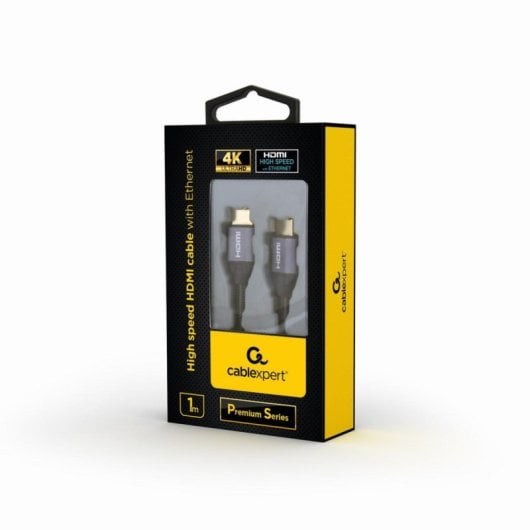 Cable HDMI Gembird CCBP-HDMI-1M 1m 4K UHD 60Hz Chapado en Oro Gris