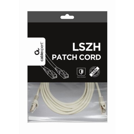 Cable de red Gembird PP6A-LSZHCU-W-5M 5m Cat6a S/FTP RJ-45 Blanco chapado en oro LSZH