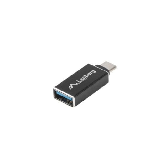 Cambiador de género Lanberg AD-UC-UA-02 USB 3.0 Type C a USB 3.0 Type A Níquel Negro