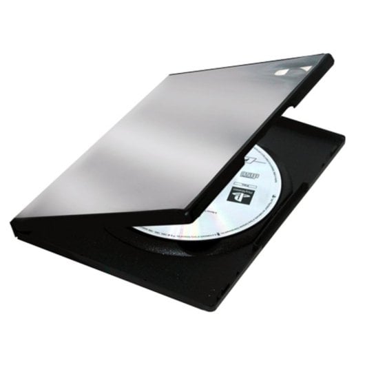 Funda DVD Fellowes 83357 Polipropileno Negro 1 disco 134,9x190,5mm Pack 5 unidades
