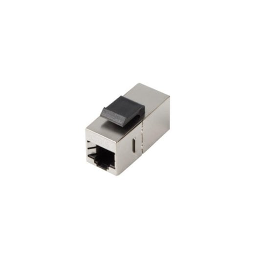 Cabo Lanberg KSF6-3000 Preto Plano de Aço Inoxidável RJ-45 Fem RJ-45 Fem