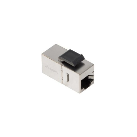 Cabo Lanberg KSF6-3000 Preto Plano de Aço Inoxidável RJ-45 Fem RJ-45 Fem