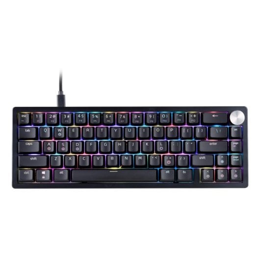 Teclado mecánico XPG 75261478 Layout Inglés LED RGB 65% alámbrico para gaming