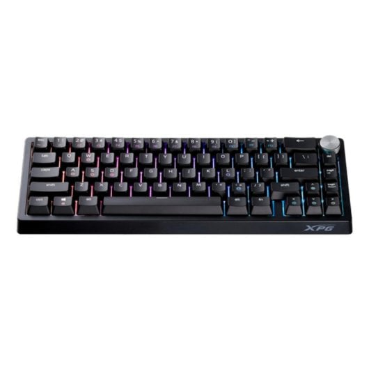 Teclado mecánico XPG 75261478 Layout Inglés LED RGB 65% alámbrico para gaming