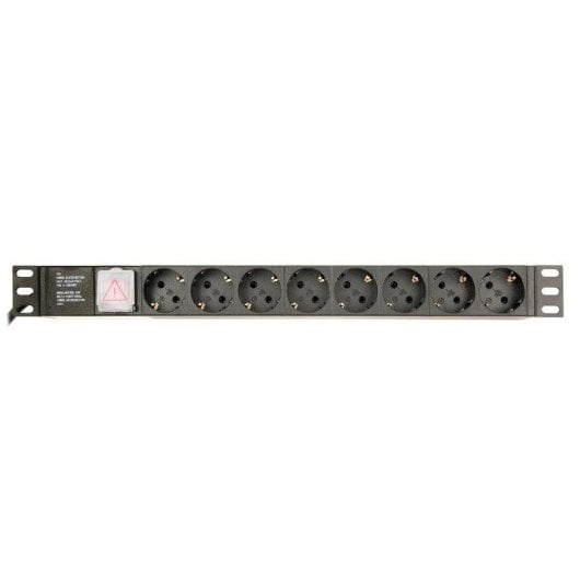 Steckdosenleiste Gembird EG-PDU-014-C14 8 Steckplätze Aluminium 1U Schuko Schutz