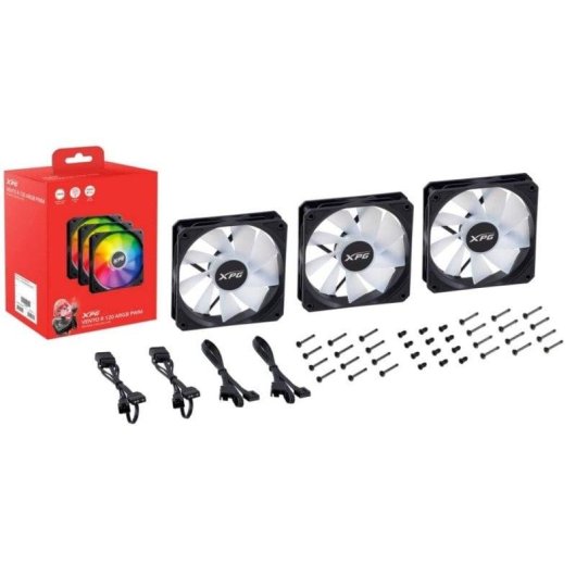 Ventilador suplementario XPG VENTO R 120 ARGB PWM 120mm 1650RPM mit ARGB-Beleuchtung