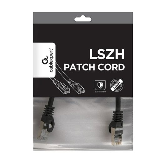 Cavo di Rete Gembird PP6A-LSZHCU-BK-0.25M Cat6a S/FTP RJ-45 Nero Cavo di Rete Gembird PP6A-LSZHCU-BK-0.25M Cat6a S/FTP RJ-45 Nero