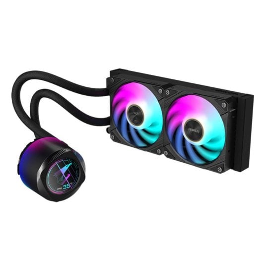 Flüssigkeitskühlung GIGABYTE AORUS WATERFORCE X II 240mm 2 Lüfter ARGB LCD