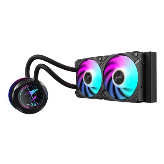 Flüssigkeitskühlung GIGABYTE AORUS WATERFORCE X II 240mm 2 Lüfter ARGB LCD