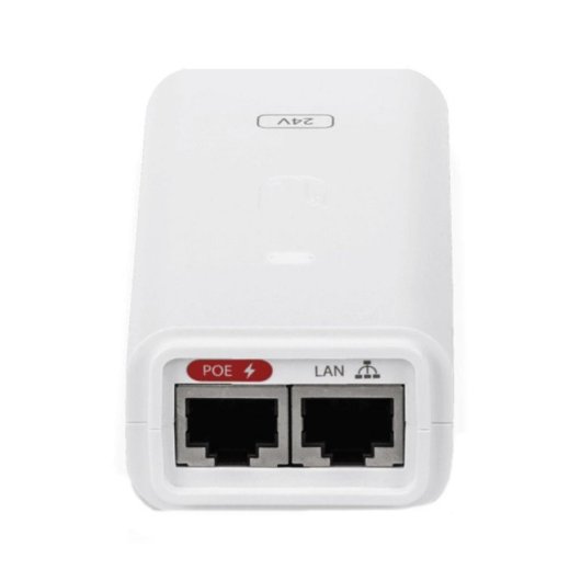 Adaptador PoE Ubiquiti POE-24-12W-G-WH 24V 24W Gigabit Ethernet Blanco compacto