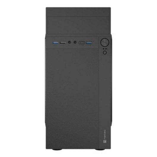 Caja PC NATEC Helix USB C Mini Tower Negro micro ATX Mini-ITX Ventilador 80mm