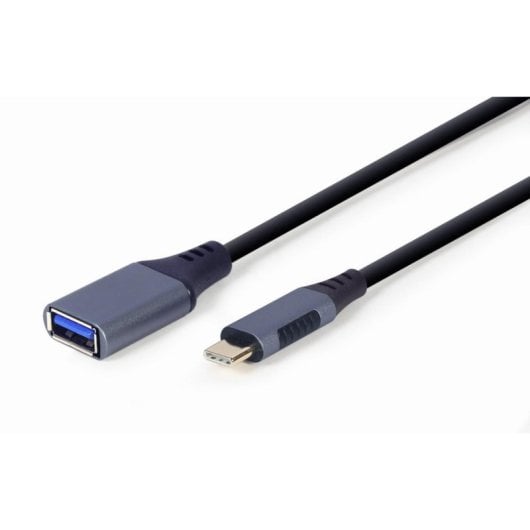 Adaptador USB 3.0 OTG Gembird A-USB3C-OTGAF-01 Tipo C a Tipo A 0,15m Metal Gris