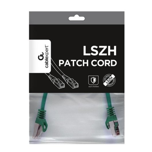 Cavo RJ-45 Gembird PP6A-LSZHCU-G-0.25M Cat6a S/FTP Verde Cavo RJ-45 Gembird PP6A-LSZHCU-G-0.25M Cat6a S/FTP Verde