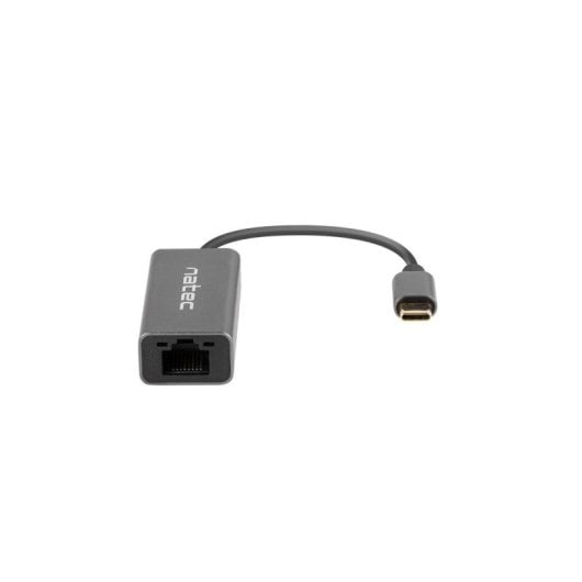 Adaptador de red NATEC Cricket USB 3.2 Gen 1 Type-C 100/1000 Mbit/s Gris RJ-45