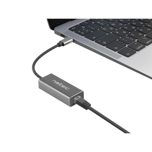 Adaptador de red NATEC Cricket USB 3.2 Gen 1 Type-C 100/1000 Mbit/s Gris RJ-45
