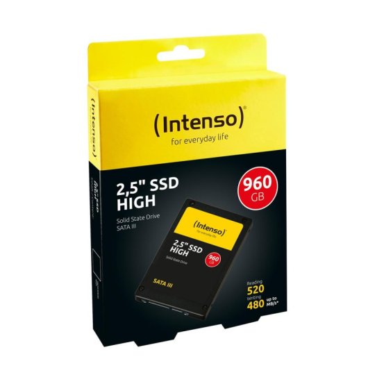 Disco Duro Intenso High 960GB SSD 2.5" 6 Gbit/s 520MB/s Lettura 480MB/s Scrittura