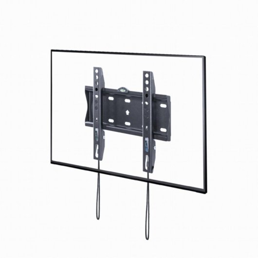 Soporte de pared TV Gembird WM-42F-01 30kg VESA 200x200 Acero Nivel Integrado Negro