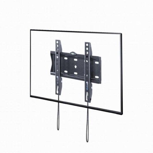 Support TV mural Gembird WM-42F-01 30kg VESA 200x200 Acier Niveau intégré Noir