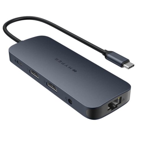 Hub USB-C HYPER HD4006GL 140W PD 4K HDMI Gigabit Ethernet SD/MicroSD Negro