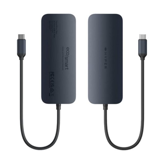 Hub USB-C HYPER HD4006GL 140W PD 4K HDMI Gigabit Ethernet SD/MicroSD Negro