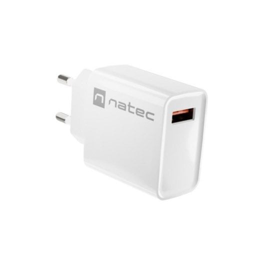 Chargeur NATEC RIBERA 12V 3A Couleur Blanc Câble AC Universel
