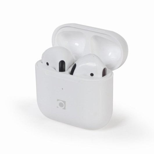 Auriculares Gembird inalámbricos Bluetooth TWS, indicador LED, micrófono, blanco