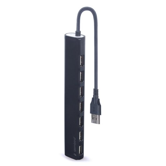 Hub Gembird 7 puertos USB 2.0 modelo UHB-U2P7-04 Extras protección sobretensión