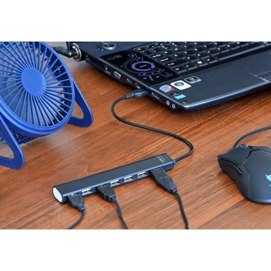 Hub Gembird 7 puertos USB 2.0 modelo UHB-U2P7-04 Extras protección sobretensión