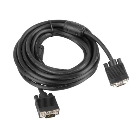 Cable VGA Lanberg CA-VGAC-10CC-0050-B 5m D-Sub Macho/Macho Negro 6,5mm