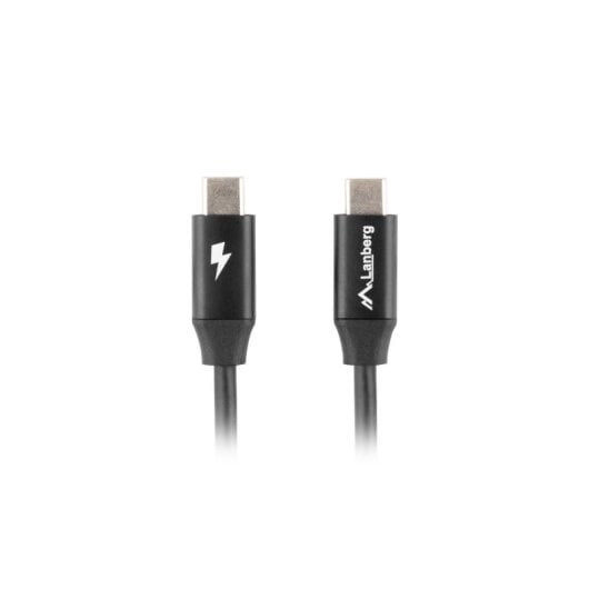 Cabo Lanberg CA-CMCM-40CU-0018-BK 1,8m USB C USB C USB 2.0 0,48 Gbit/s Preto