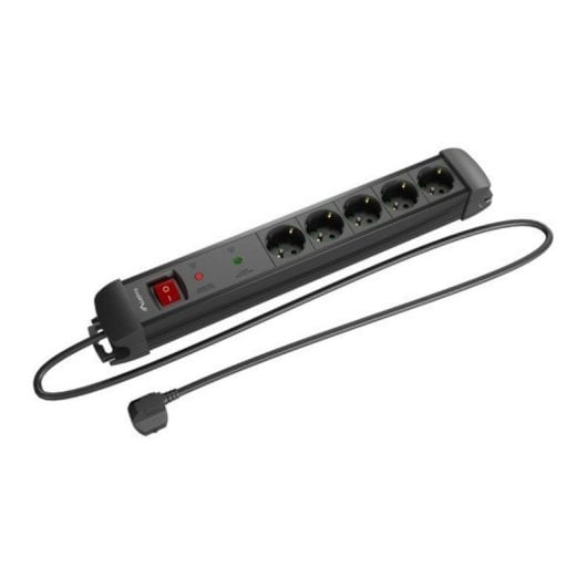 Steckdosenleiste Lanberg SP1-05F-0150-BK 1,5 m Typ F 5-fach Überspannungsschutz Steckdosenleiste Lanberg SP1-05F-0150-BK 1,5 m Typ F 5-fach Überspannungsschutz