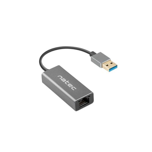 Adaptador USB 3.2 Gen 1 NATEC Cricket Preto Ethernet RJ-45 Alumínio 24mm