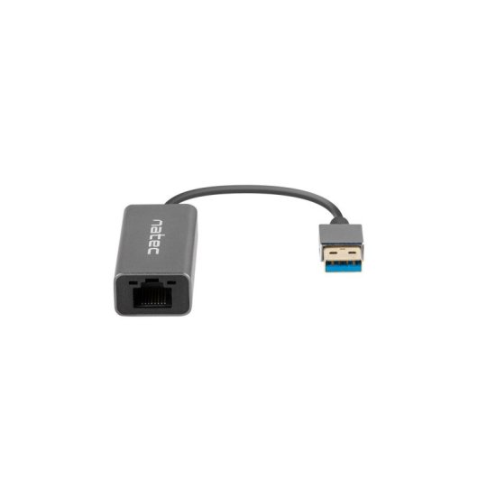 Adaptador USB 3.2 Gen 1 NATEC Cricket Preto Ethernet RJ-45 Alumínio 24mm