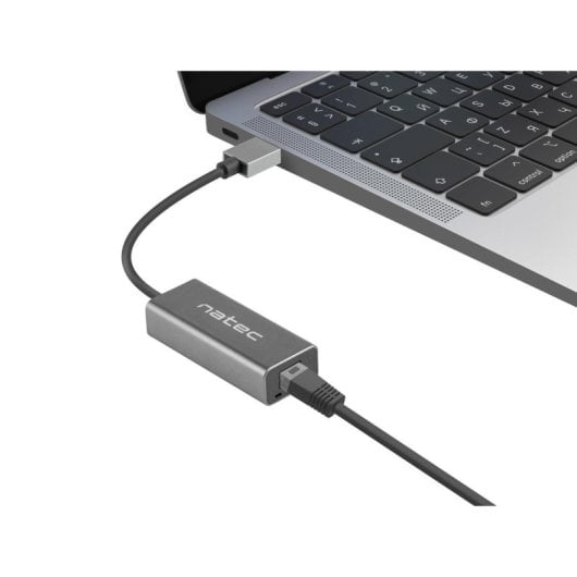 Adaptador USB 3.2 Gen 1 NATEC Cricket Preto Ethernet RJ-45 Alumínio 24mm