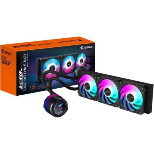 Refrigeración Líquida GIGABYTE AORUS WATERFORCE X II 360mm 3 Ventiladores ARGB LCD
