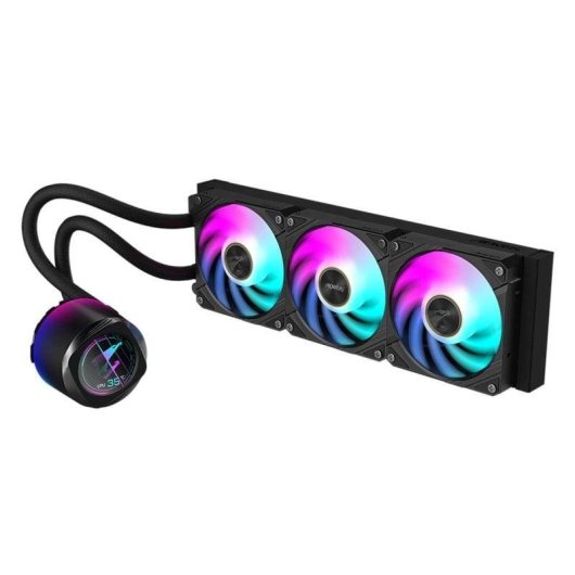 Refrigeración Líquida Gigabyte AORUS WATERFORCE X II 360mm 3 Ventiladores ARGB LCD