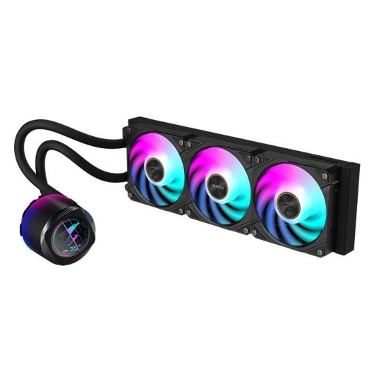 Refrigeración Líquida Gigabyte AORUS WATERFORCE X II 360mm 3 Ventiladores ARGB LCD