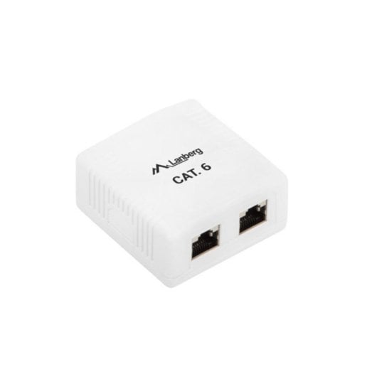 Adaptador de red Lanberg OS6-0002-W 2 x RJ-45 Blanco alta calidad