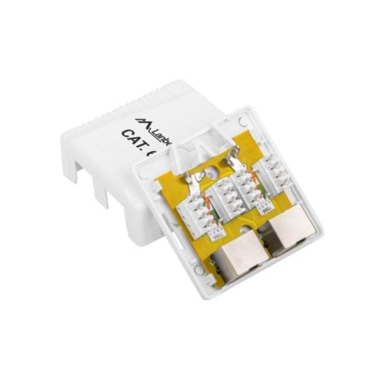 Adaptador de red Lanberg OS6-0002-W 2 x RJ-45 Blanco alta calidad