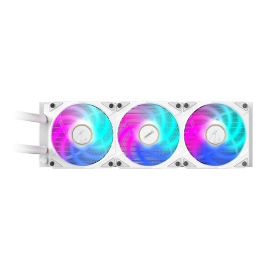 Refrigeración Líquida GIGABYTE AORUS WATERFORCE X II 360 ICE 360mm 3 Ventiladores ARGB Pantalla LCD Blanco