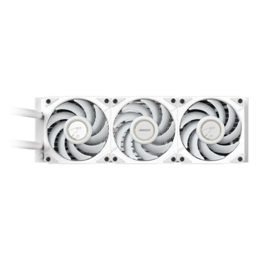 Refrigeración Líquida GIGABYTE AORUS WATERFORCE X II 360 ICE 360mm 3 Ventiladores ARGB Pantalla LCD Blanco