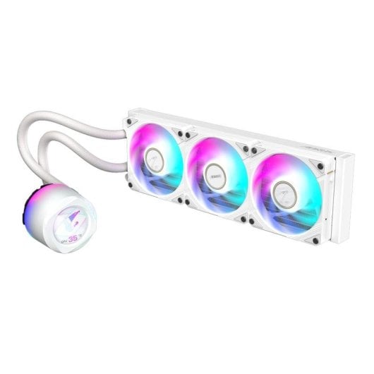 Refrigeração Líquida Gigabyte AORUS WATERFORCE X II 360mm 3 Ventoinhas ARGB LCD Branco