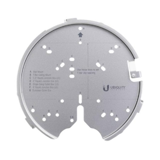 Soporte de Montaje Ubiquiti U-PRO-MP Aluminio Compatible UniFi U7-Pro/U6-Enterprise/U6-Pro