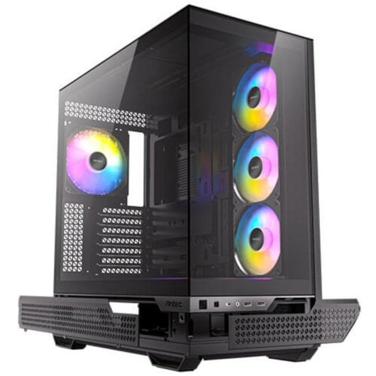 Torre Antec C7 ARGB Cristal Templado ATX EATX ITX microATX 4 Ventiladores ARGB Negro