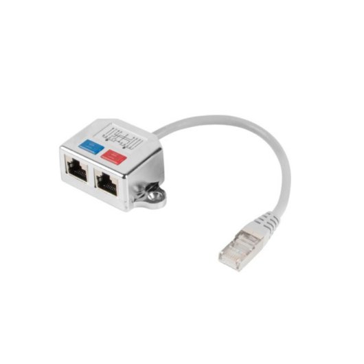 Adaptador Lanberg AD-0026-S 10/100Base-T(X) Cat5e Plata Níquel 1 pieza