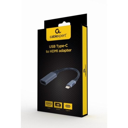 Cable adaptador USB-C a HDMI Cablexpert A-USB3C-HDMI-01 4K@60Hz 0,15m Plug & Play